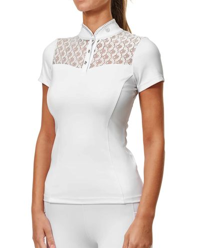 Crystal Champion Top Short Sleeve White Crystal Champion Top Short Sleeve White